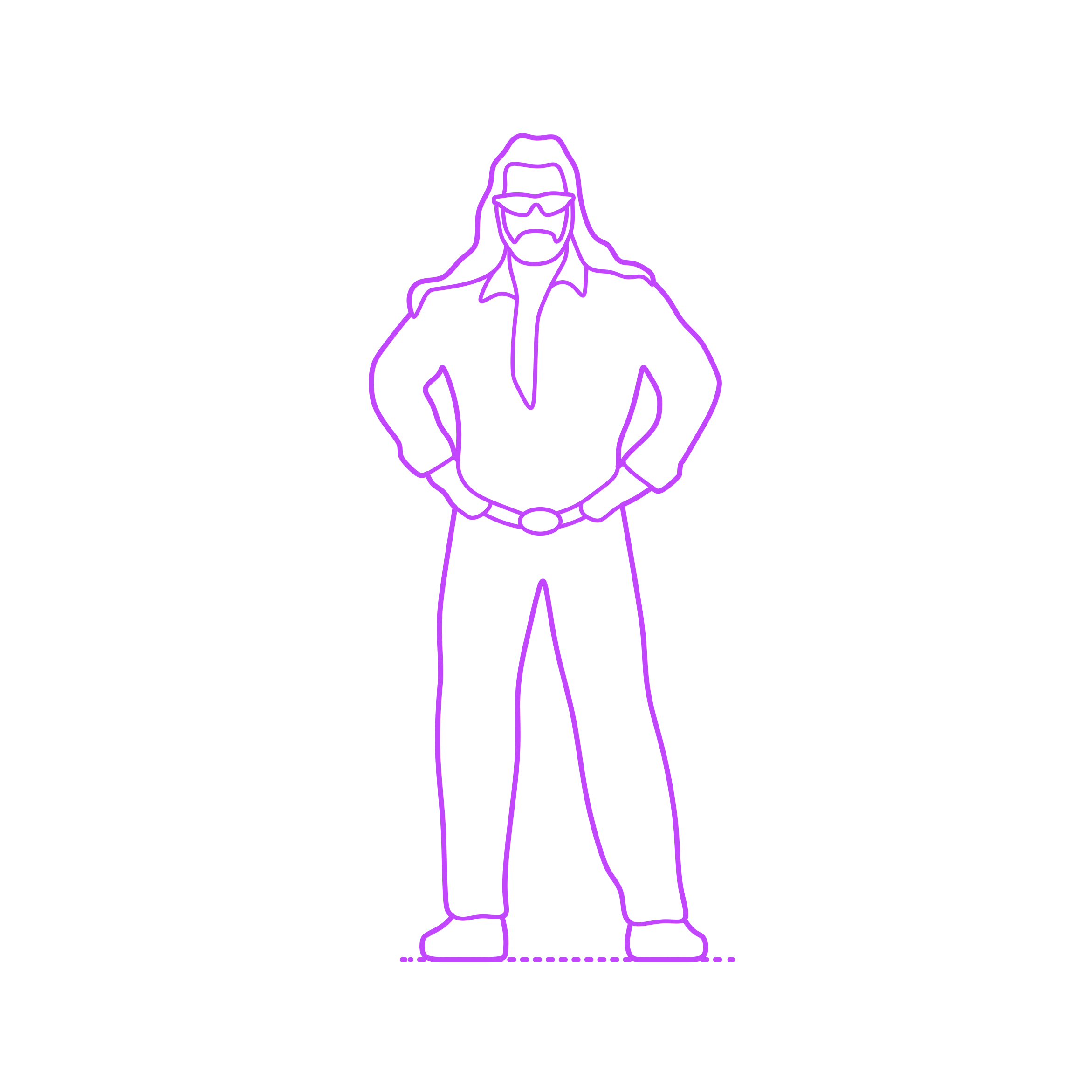 Pop Culture Reality Tv Dog The Bounty Hunter Contour Svg Vector Free Vectors